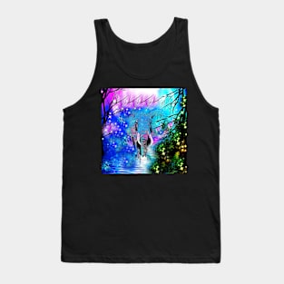 Elephant Twinkles And Stars Tank Top